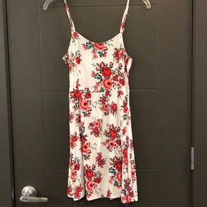 White floral H&M dress